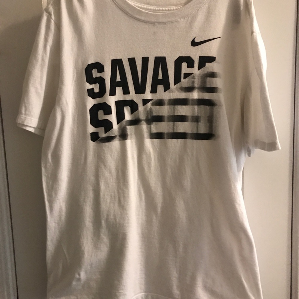 White Nike Savage Speed T-Shirt